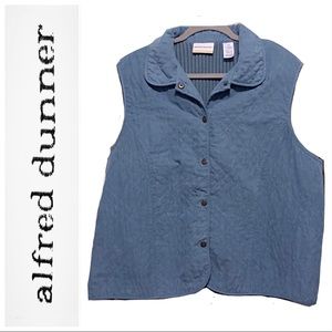 DONATED Vest-Quilted Front, Sweater Back, Snaps, C